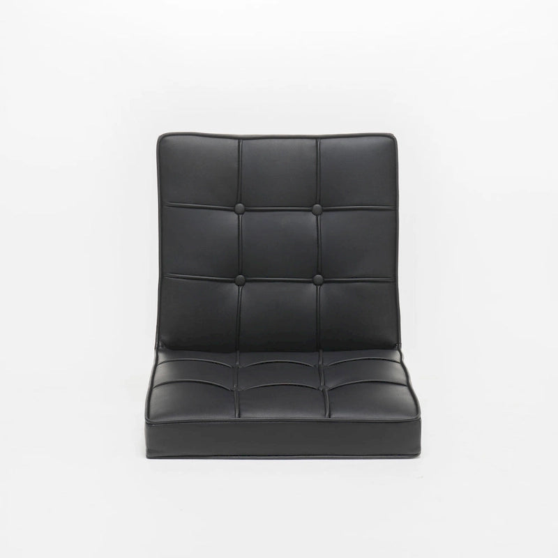 Chaises de salle à manger capitonnées noires modernes, ensemble de 2