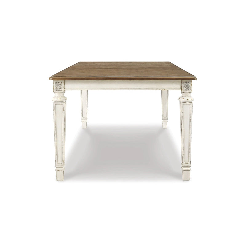 Ensemble de salle à manger 9 pièces blanc/marron clair, pour 8 personnes