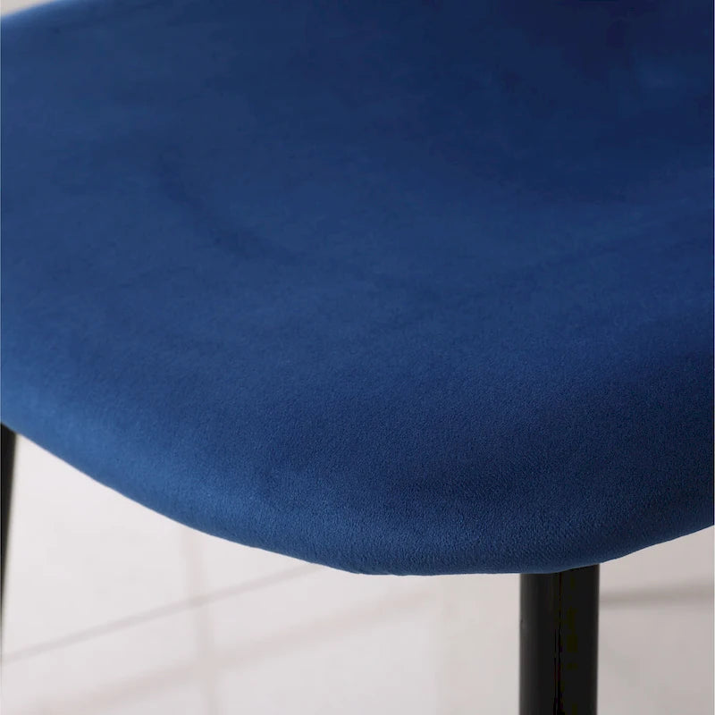 Ensemble de salle à manger rond 5 pièces avec chaises en velours, 4 places – Rose / Vert / Gris / Bleu