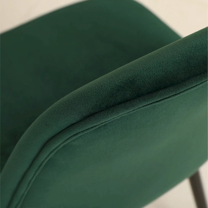 Ensemble de salle à manger rond 5 pièces avec chaises en velours, 4 places – Rose / Vert / Gris / Bleu