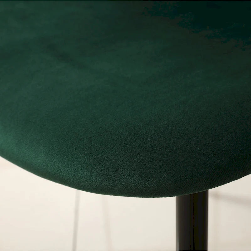 Ensemble de salle à manger rond 5 pièces avec chaises en velours, 4 places – Rose / Vert / Gris / Bleu