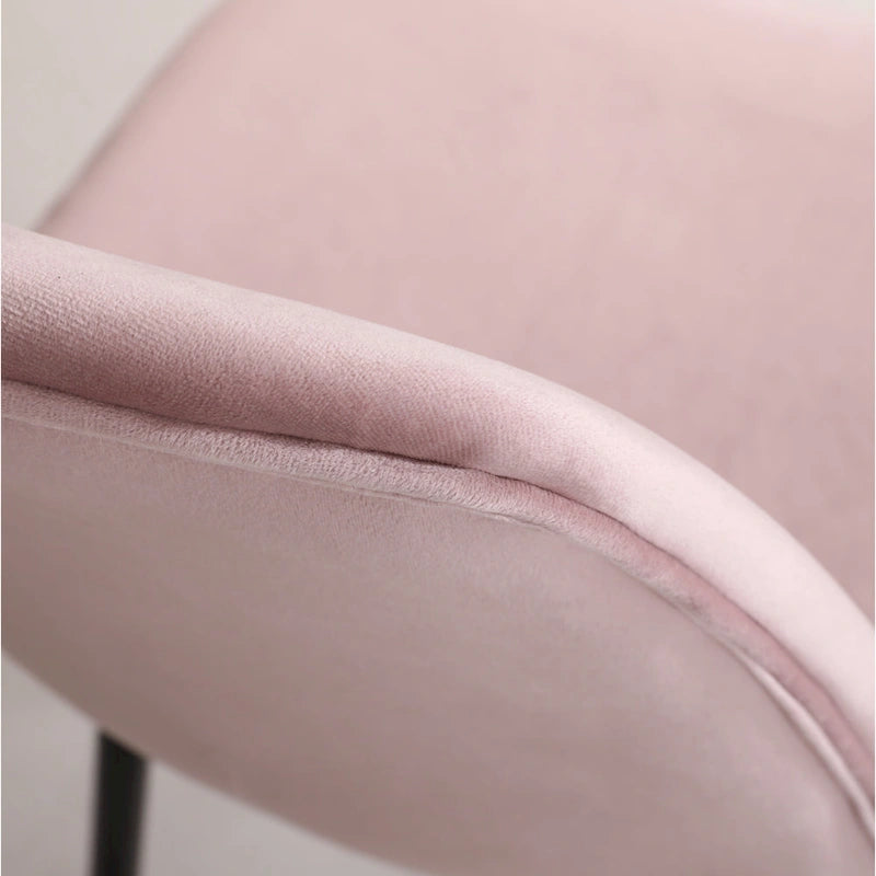 Ensemble de salle à manger rond 5 pièces avec chaises en velours, 4 places – Rose / Vert / Gris / Bleu