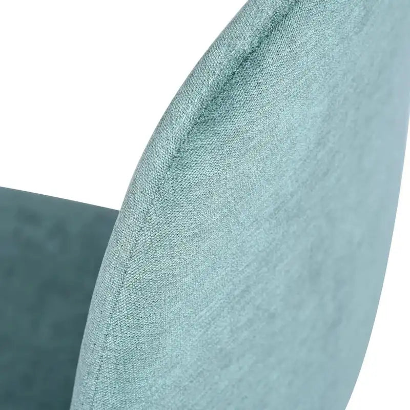 Chaise de salle à manger rembourrée, sans accoudoirs à dossier bas, lot de 4 – Tissu éponge / Tissu / Velours