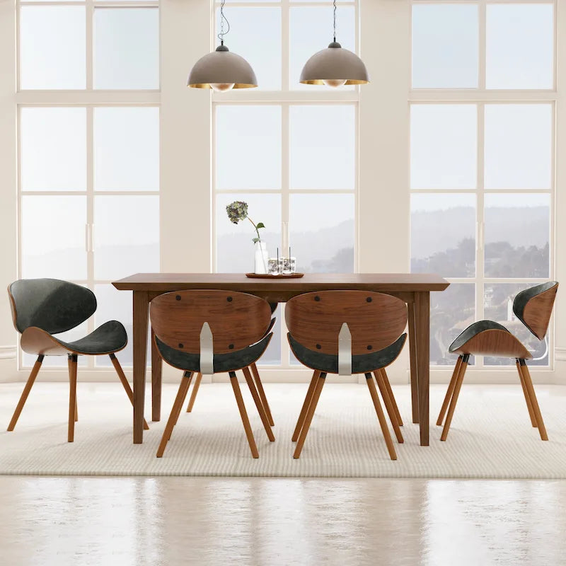 Chaise de salle à manger moderne du milieu du siècle, rembourrée, plusieurs couleurs, vendue à l'unité