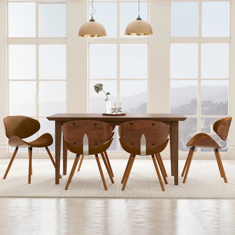 Chaise de salle à manger moderne du milieu du siècle, rembourrée, plusieurs couleurs, vendue à l'unité