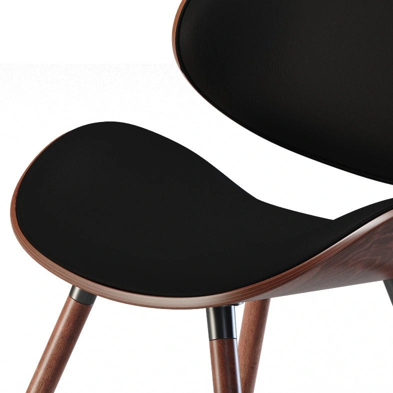 Chaise de salle à manger moderne du milieu du siècle, rembourrée, plusieurs couleurs, vendue à l'unité