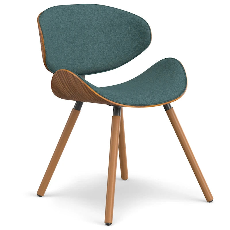 Chaise de salle à manger moderne du milieu du siècle, rembourrée, plusieurs couleurs, vendue à l'unité