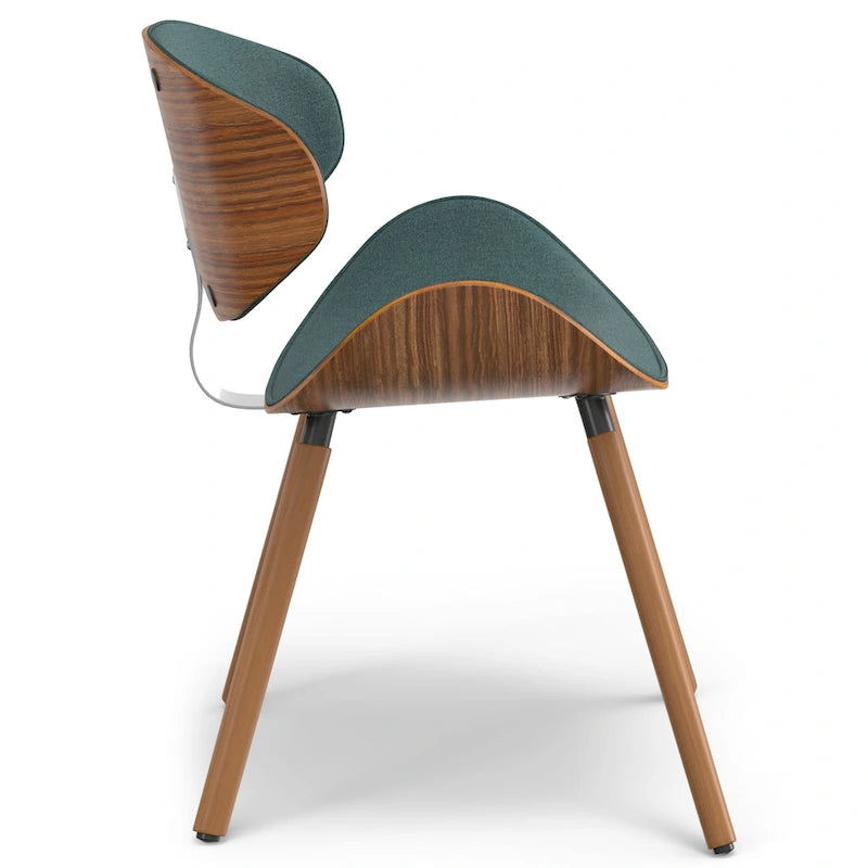 Chaise de salle à manger moderne du milieu du siècle, rembourrée, plusieurs couleurs, vendue à l'unité