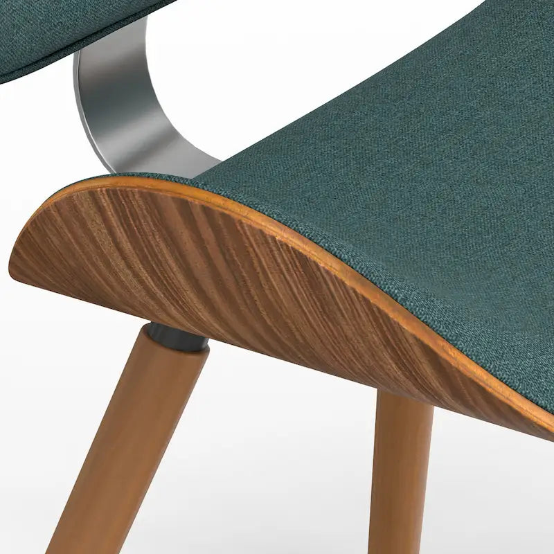 Chaise de salle à manger moderne du milieu du siècle, rembourrée, plusieurs couleurs, vendue à l'unité