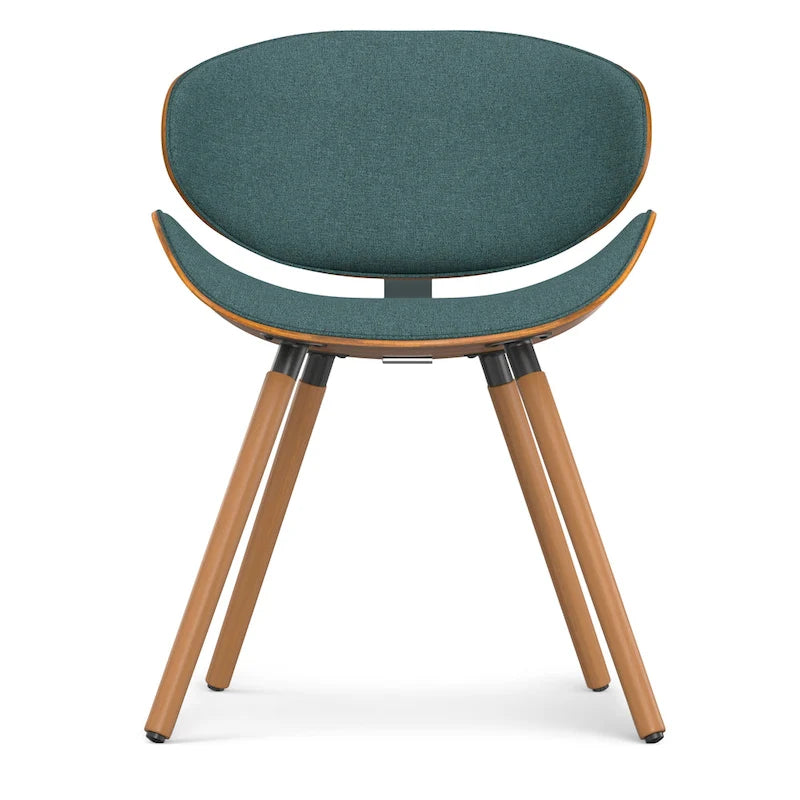 Chaise de salle à manger moderne du milieu du siècle, rembourrée, plusieurs couleurs, vendue à l'unité