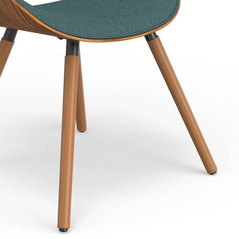 Chaise de salle à manger moderne du milieu du siècle, rembourrée, plusieurs couleurs, vendue à l'unité