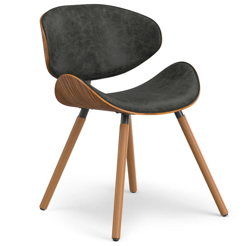 Chaise de salle à manger moderne du milieu du siècle, rembourrée, plusieurs couleurs, vendue à l'unité