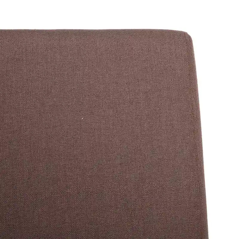 Chaise de salle à manger en lin rembourrée à dossier incurvé, lot de 2