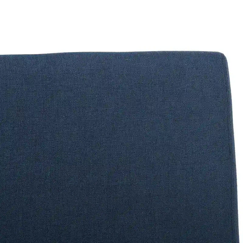 Chaise de salle à manger en lin rembourrée à dossier incurvé, lot de 2