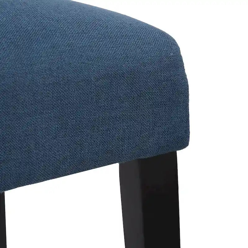 Chaise de salle à manger en lin rembourrée à dossier incurvé, lot de 2