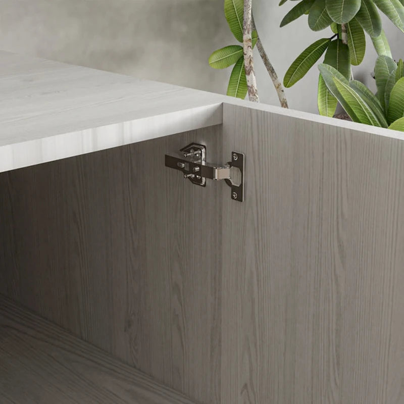 Meuble buffet à 3 tiroirs, marron / blanc antique, 2 options de couleurs