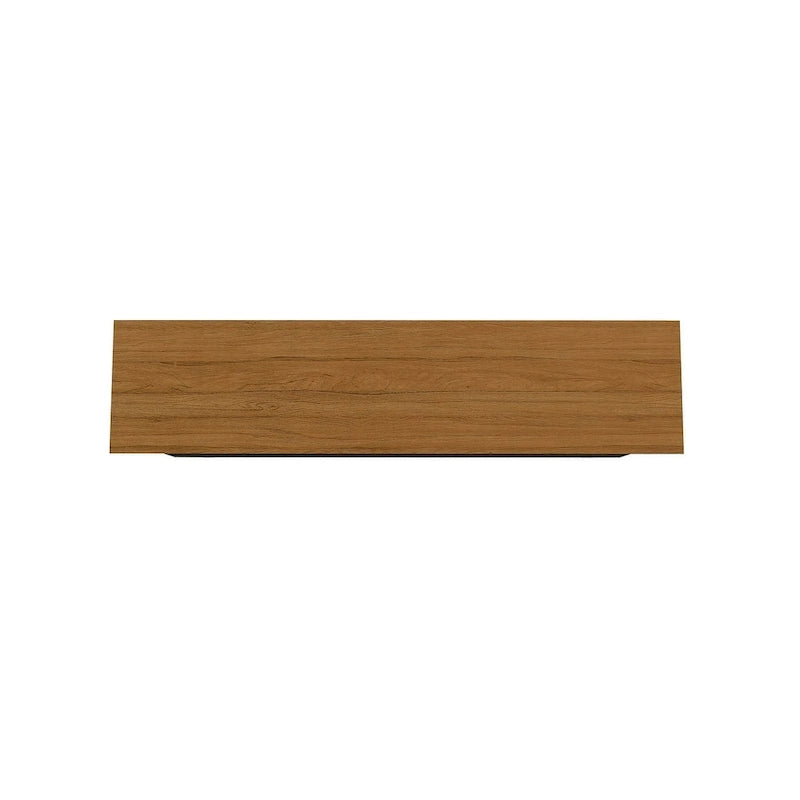 Buffet Mid-Century avec 2 Armoires à Fermeture Douce, Pieds en Bois Massif – Blanc / Blanc Cassé & Cannelle / Marron Rustique / Noir & Cannelle