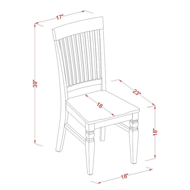 Ensemble de table à manger en bois noir avec rallonge papillon – Options 5/7/9 pièces