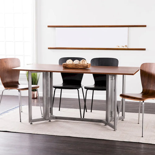 SEI Furniture Driness Drop Leaf Console to Dining Table - Black