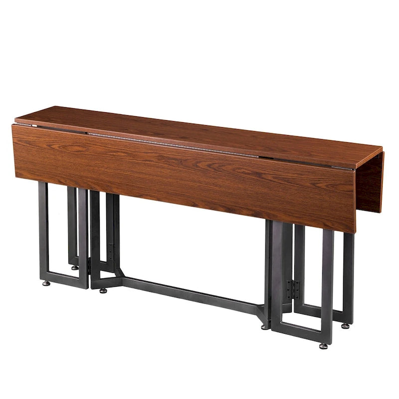 Console extensible noire pour 4 à 6 personnes