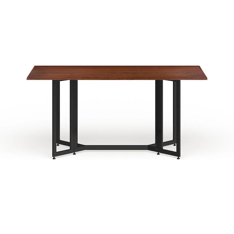 Console extensible noire pour 4 à 6 personnes