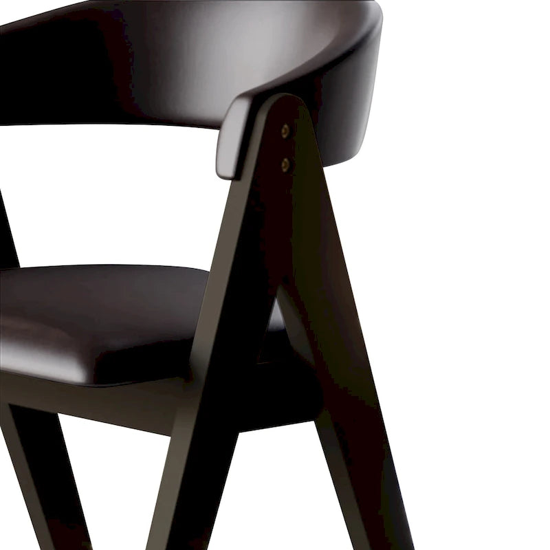 Ensemble de salle à manger noir transformable avec abattants pour 5 personnes