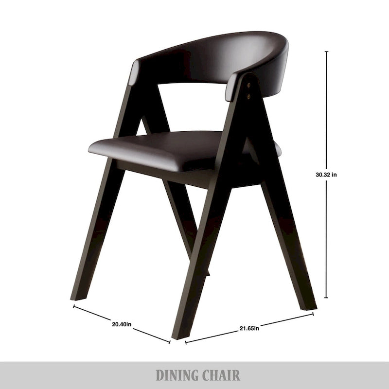 Ensemble de salle à manger noir transformable avec abattants pour 5 personnes
