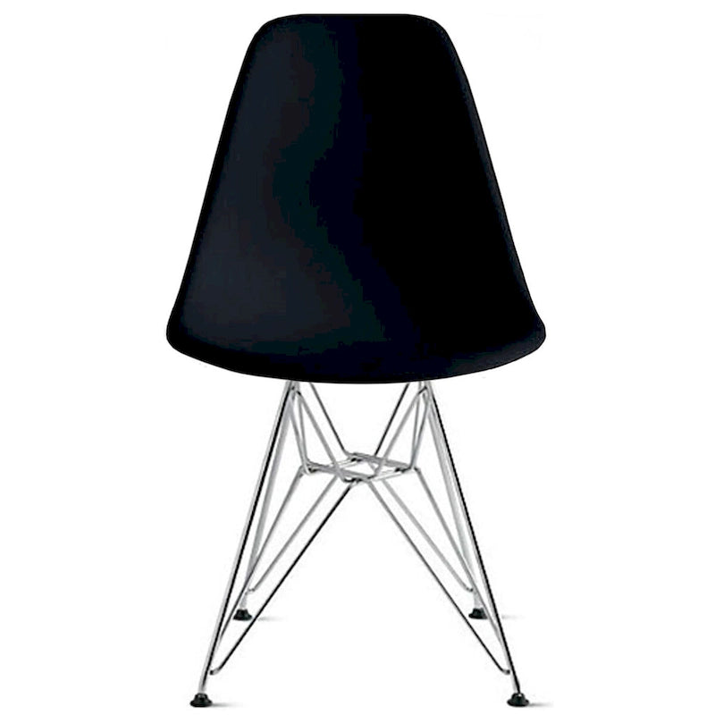 Chaise d'appoint verte à coque moulée, pieds chromés, style rétro, 1 place