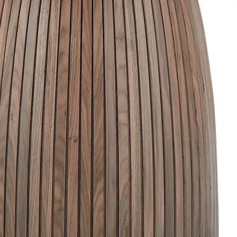 Table à manger ronde, naturel/noyer/noir, plateau en MDF, 4 à 8 places
