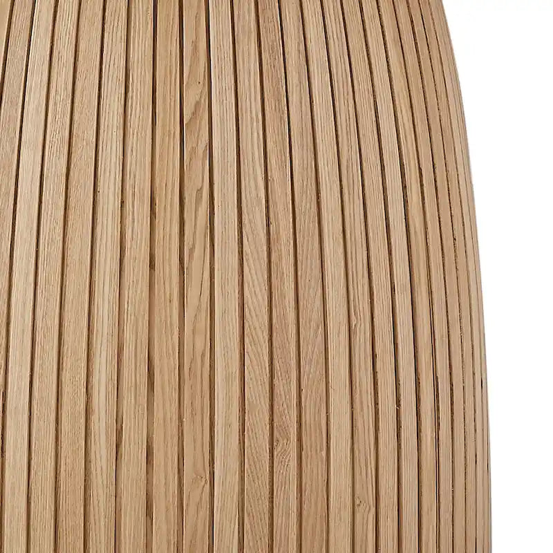 Table à manger ronde, naturel/noyer/noir, plateau en MDF, 4 à 8 places