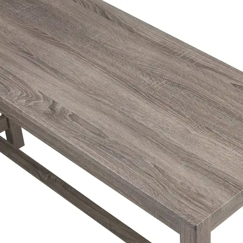 Ensemble table de bar et 6 tabourets rembourrés gris foncé/crème – 2 tables et 6 tabourets de bar rembourrés