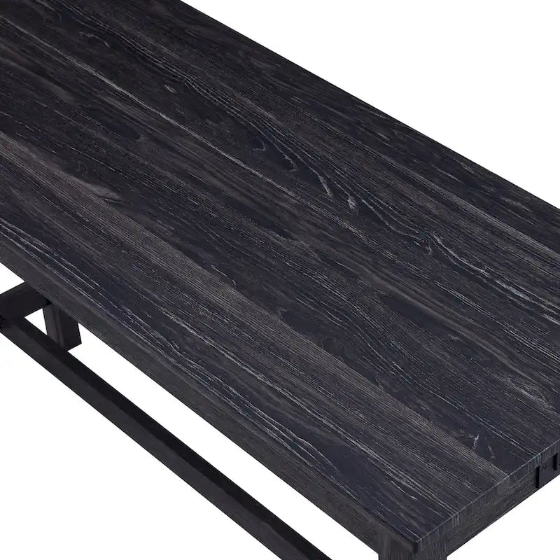 Ensemble table de bar et 6 tabourets rembourrés gris foncé/crème – 2 tables et 6 tabourets de bar rembourrés