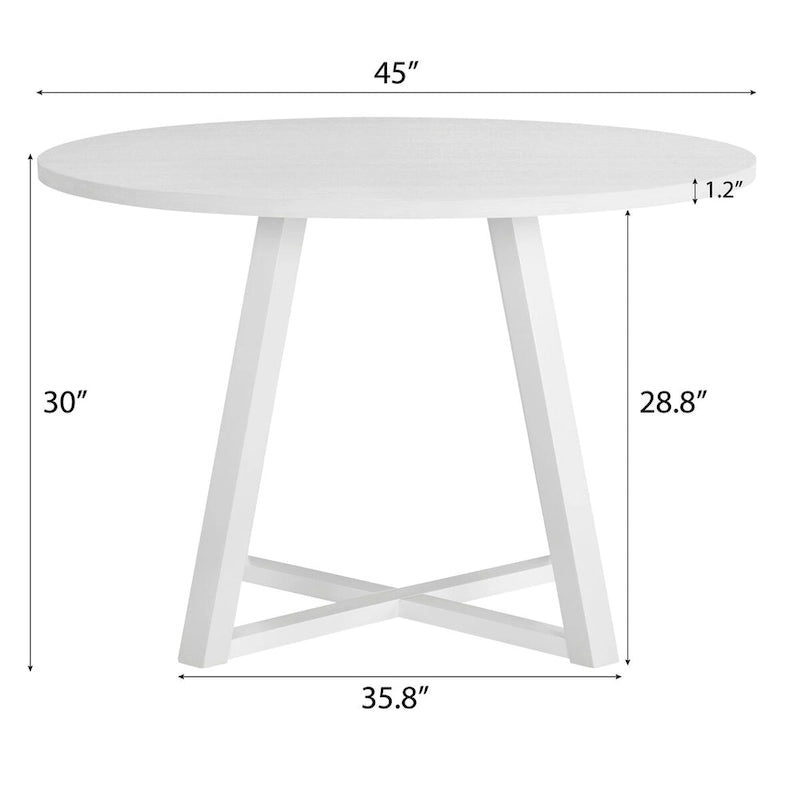 Ensemble de salle à manger rond 5 pièces en velours gris/bleu/vert/rose pour 4, piètement tréteau