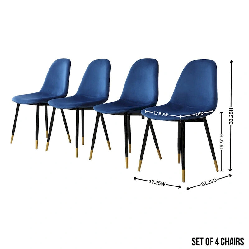 Ensemble de salle à manger rond 5 pièces en velours gris/bleu/vert/rose pour 4, piètement tréteau