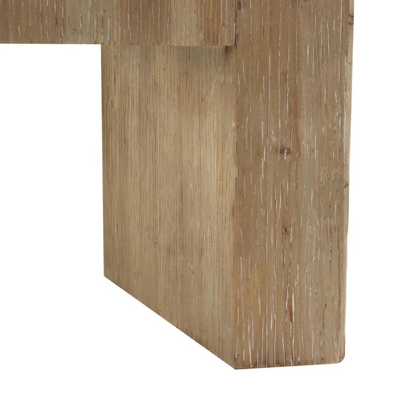 Buffet en bois marron traditionnel à 2 portes et 3 tiroirs